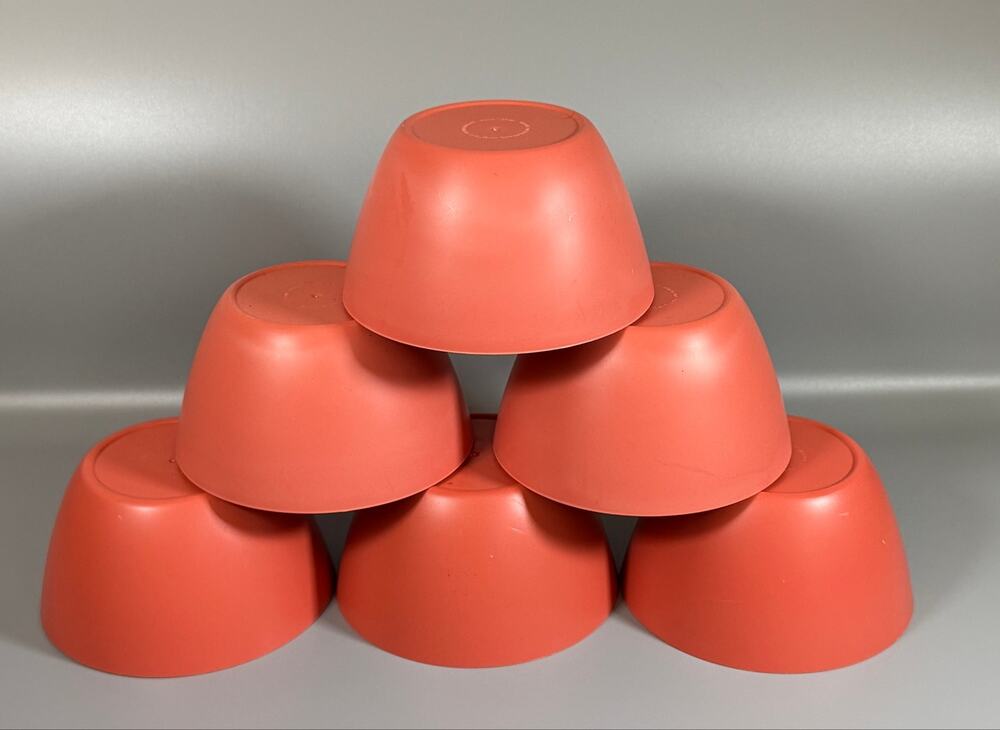 Set of 6 BPA-Free Microwave Safe Terracotta Bowls 5.5"